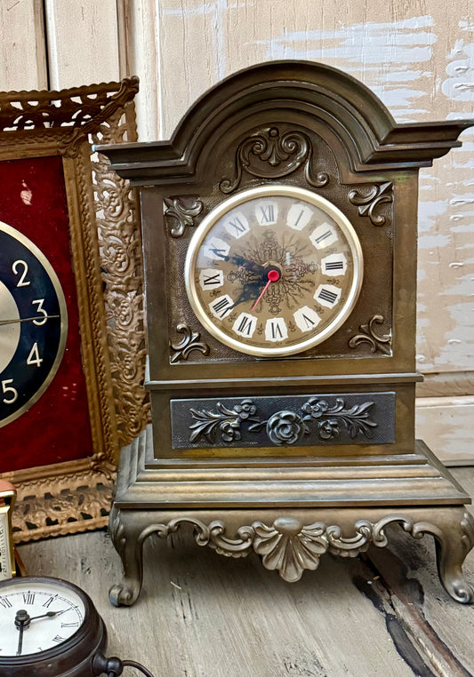 Brass Table Clock