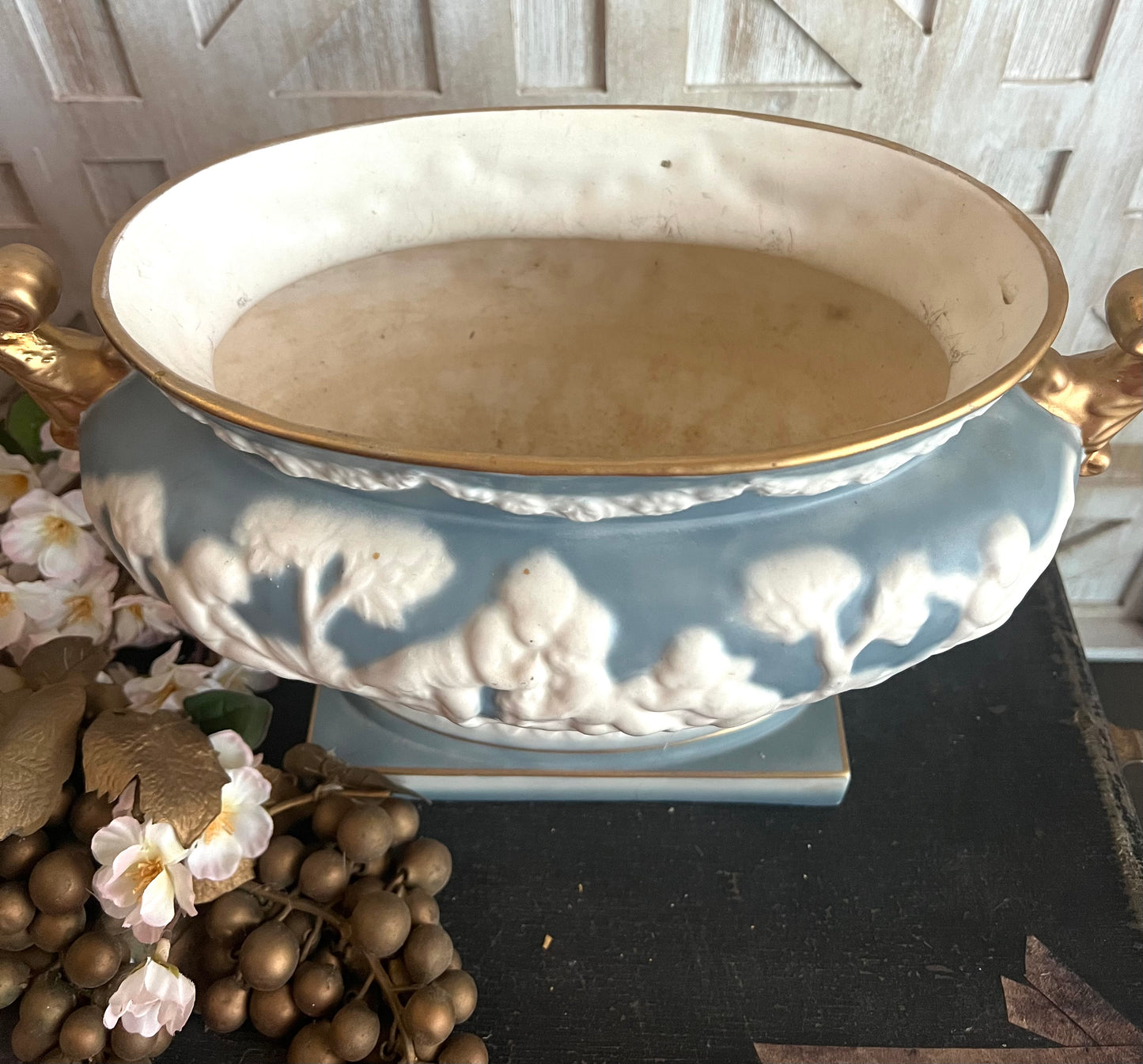 Italian Porcelain Footed Bowl