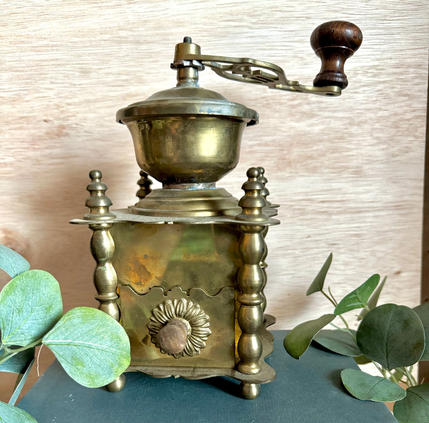 Antique Brass Coffee Grinder