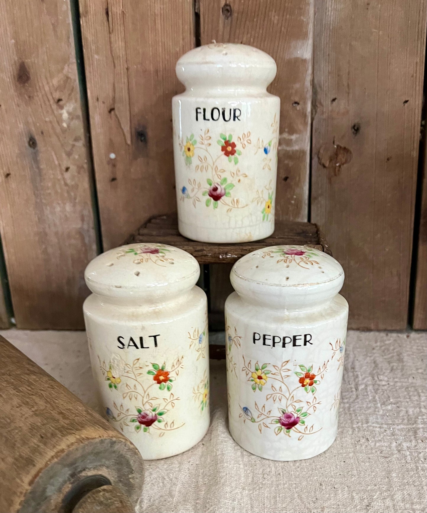 Salt, Pepper & Flour Shaker Set