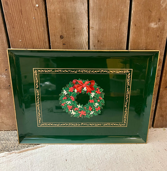 Wreath Melamine Tray