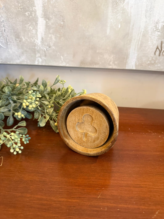 Shamrock Wooden Butter Mold