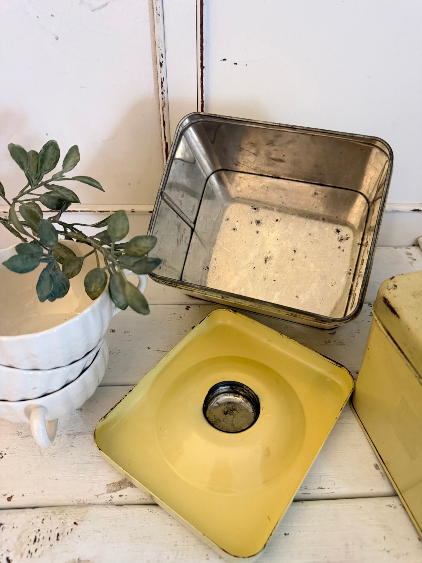 Vintage Art Deco Coffee & Tea Canisters