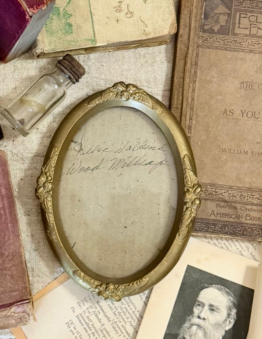 Antique Wooden Oval Frame