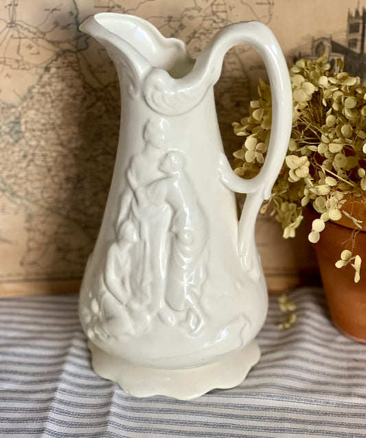 White Grecian Inspired Pitcher