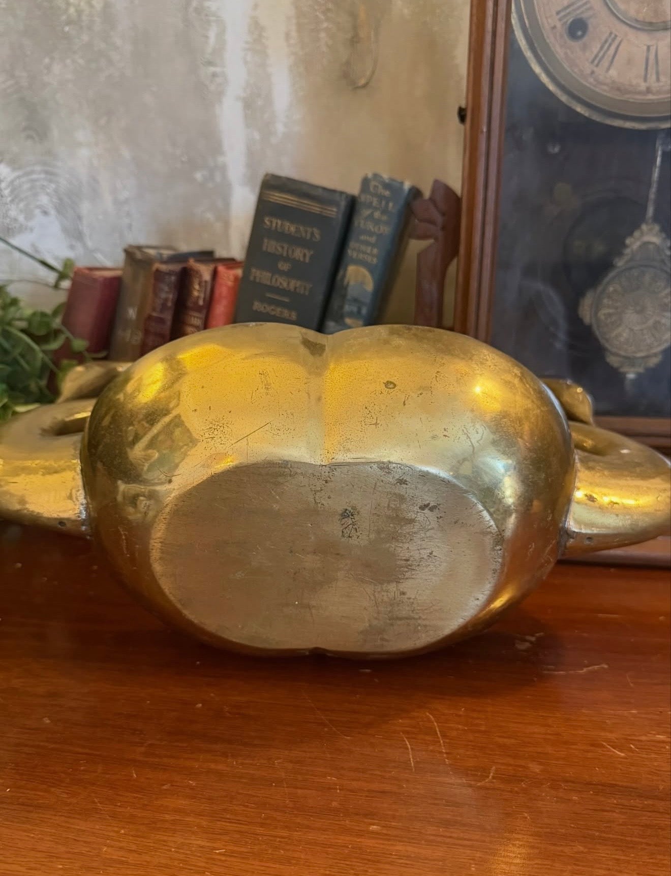 Brass Swan Planter
