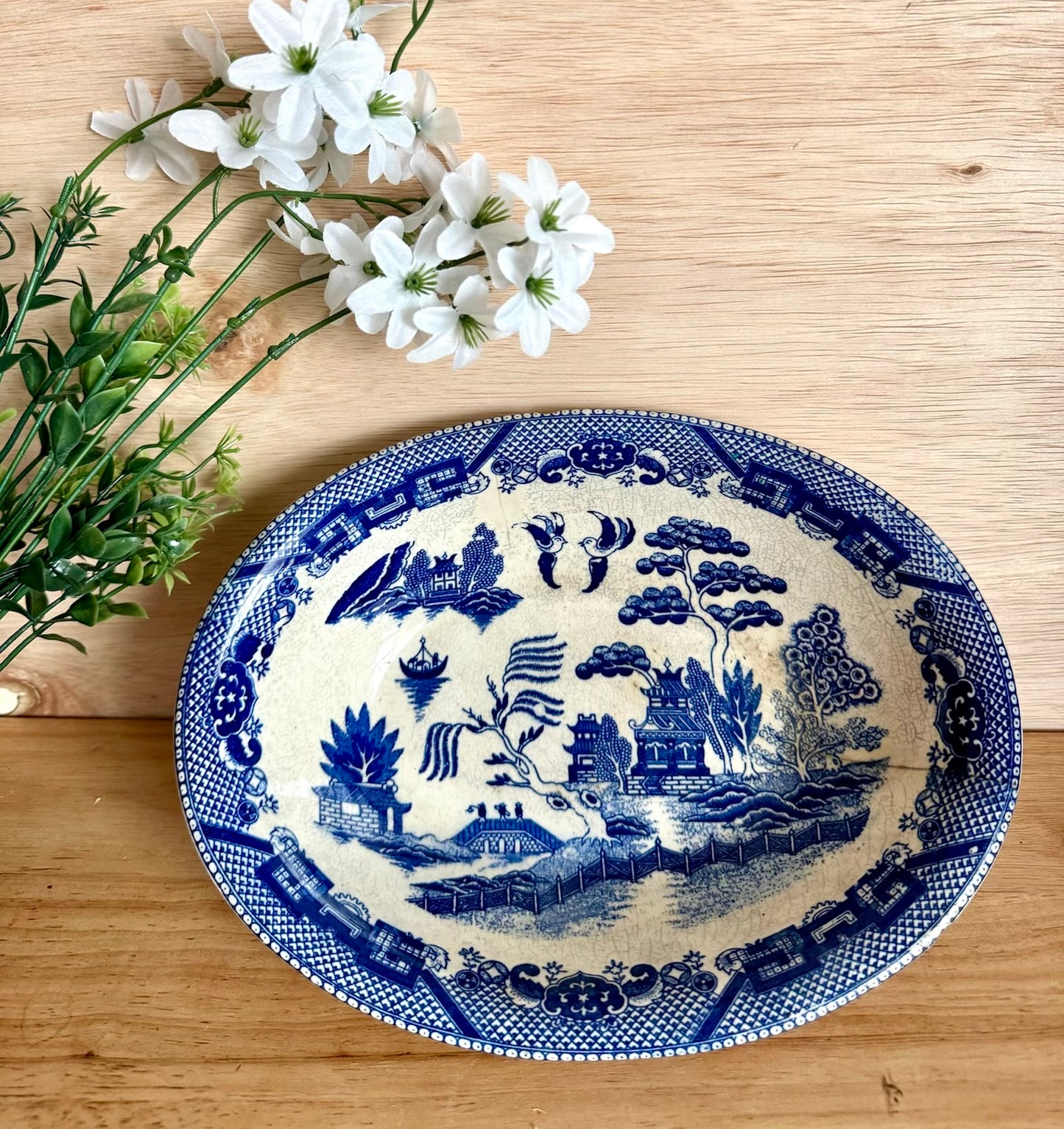 Blue Willow Casserole Dish