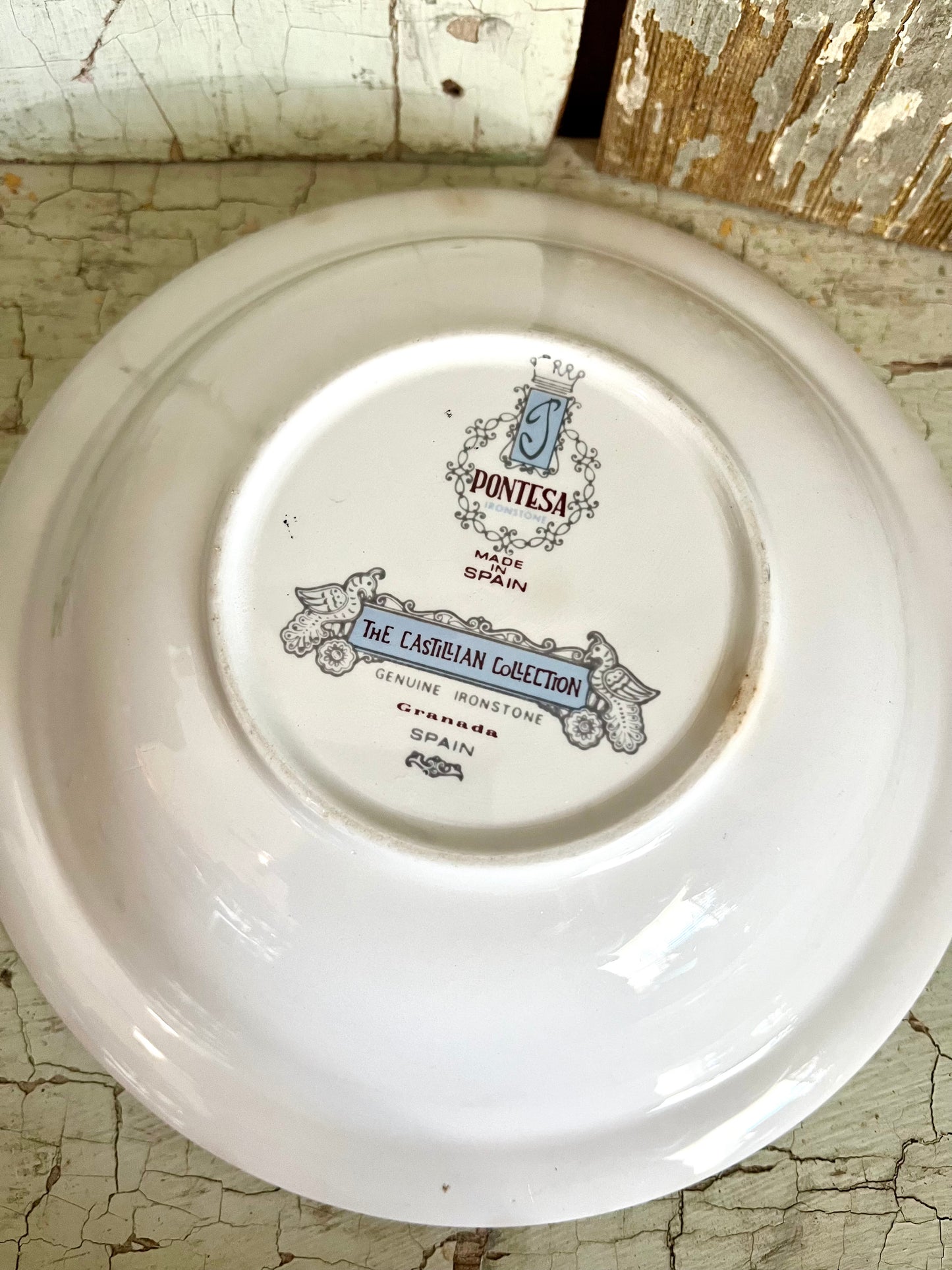 Pontesa Blue & White Ironstone Bowl