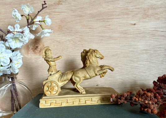 Roman Gladiator with Horse Chariot