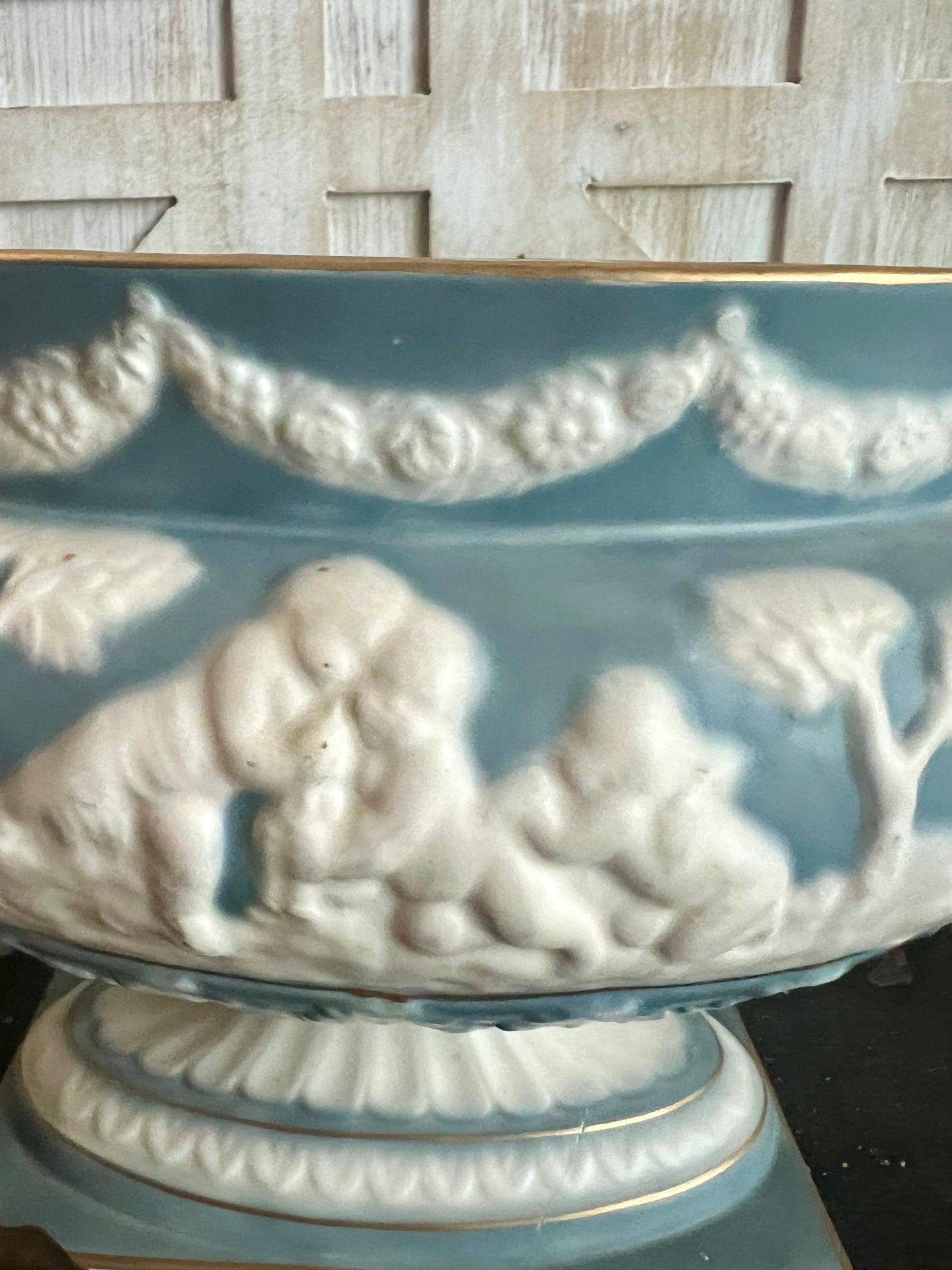 Italian Porcelain Footed Bowl