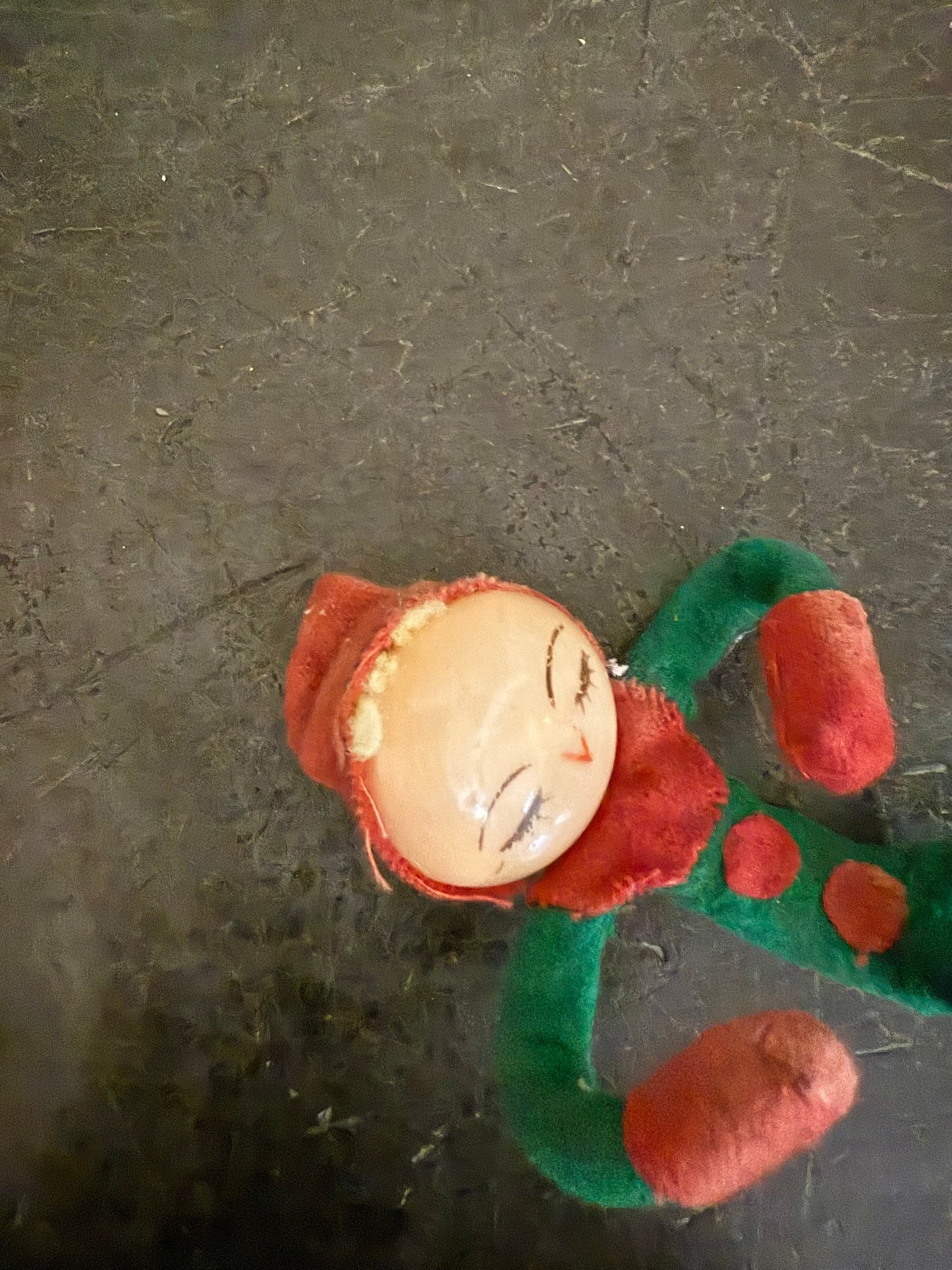 Vintage Knee Hugger Elf • 1950s Retro Christmas Pixie Ornament