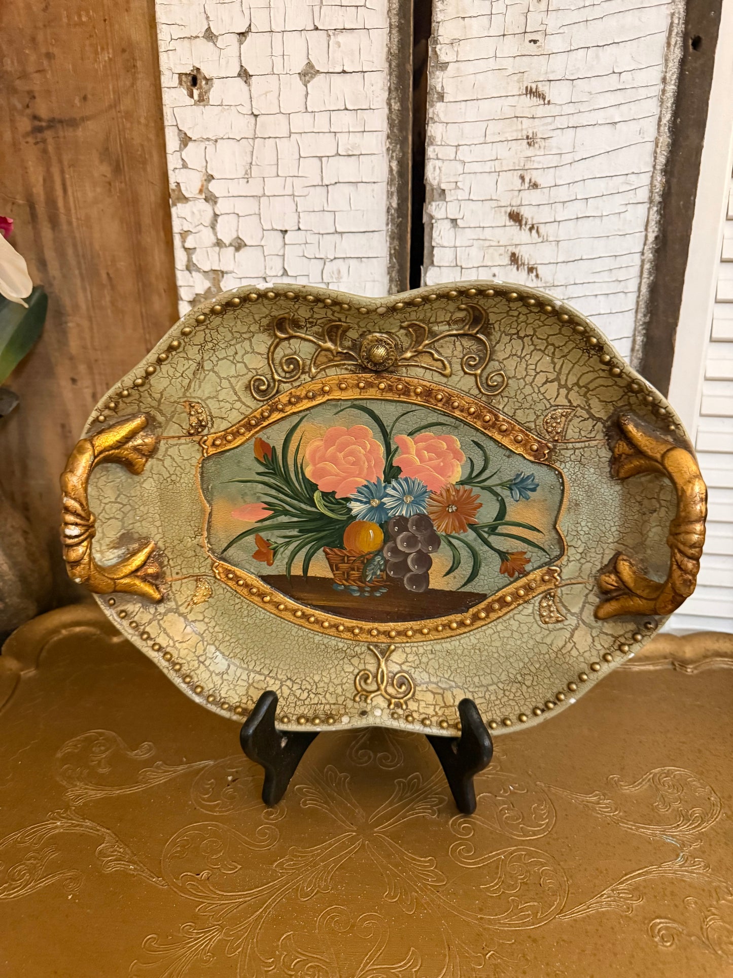 Hand Painted Decorative Tray