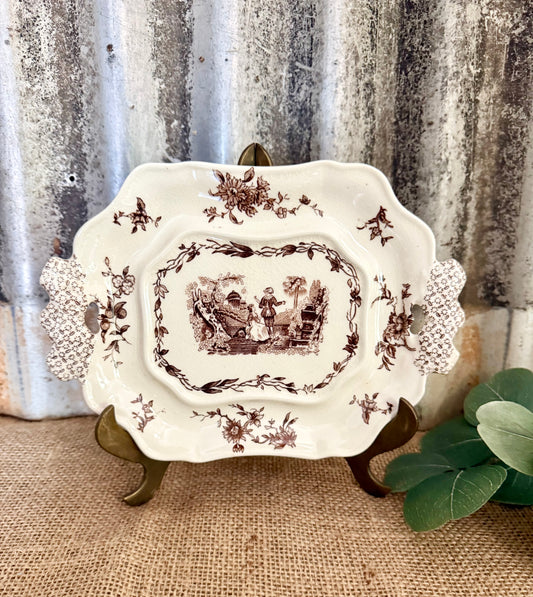 Mason's Brown Transferware Tray