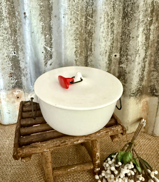 Small Schmid Ironstone Covered Casserole