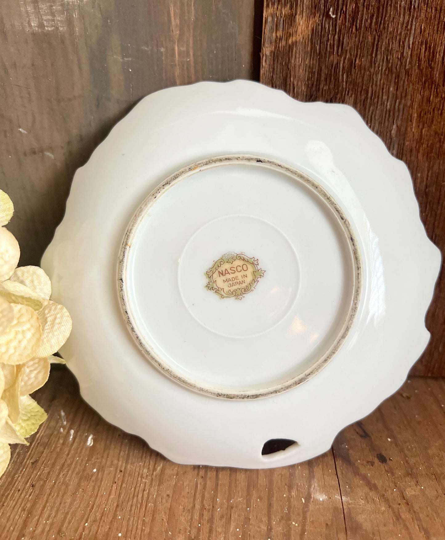 Nasco Floral Trinket Dish