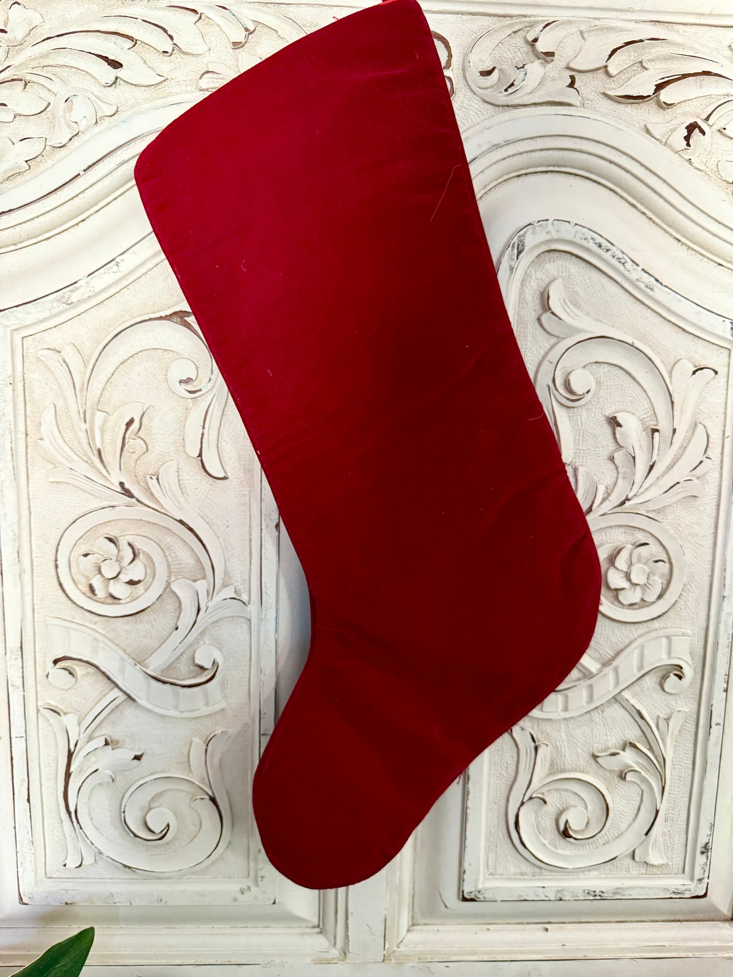 Needlepoint Cherub Stocking
