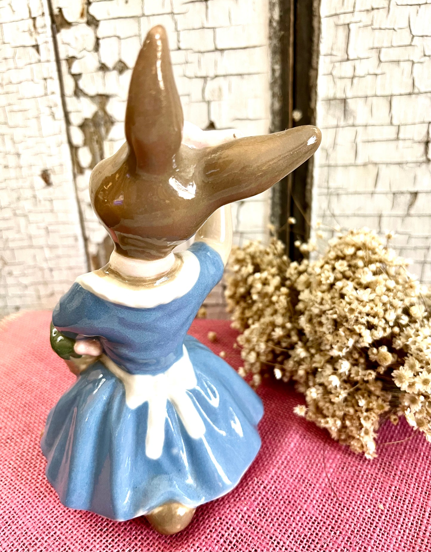 Vintage Ceramic Bunny in Dress