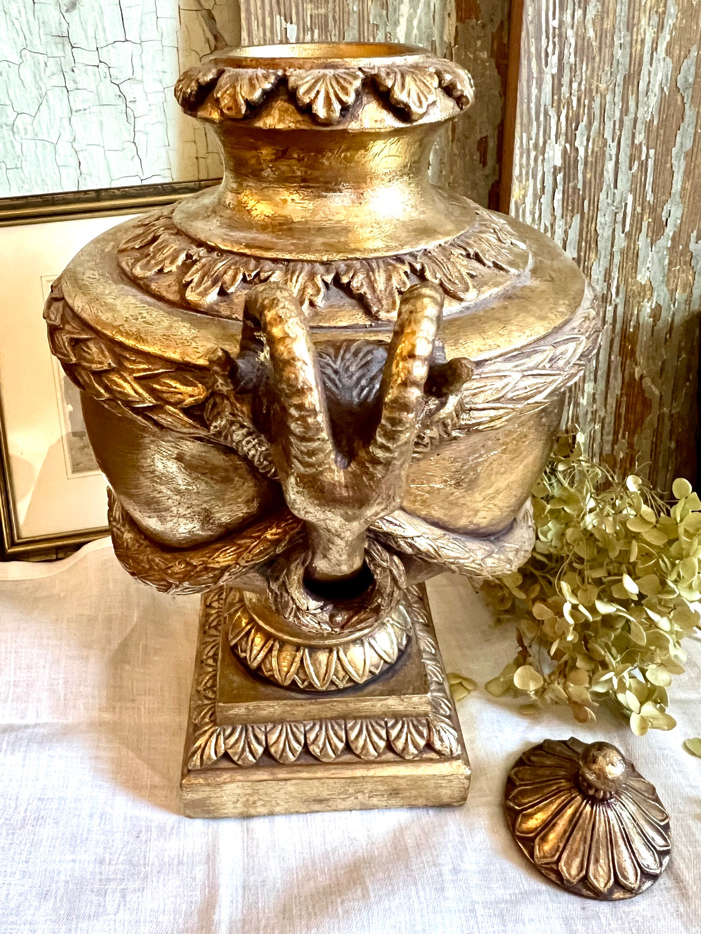 Gold Ornate Urn
