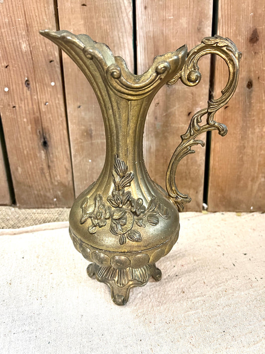 Large Ornate Brass Pitcher