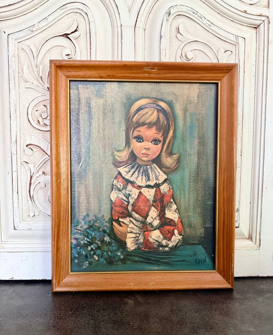 Eden "Big Eyed Girl" Harlequin Print