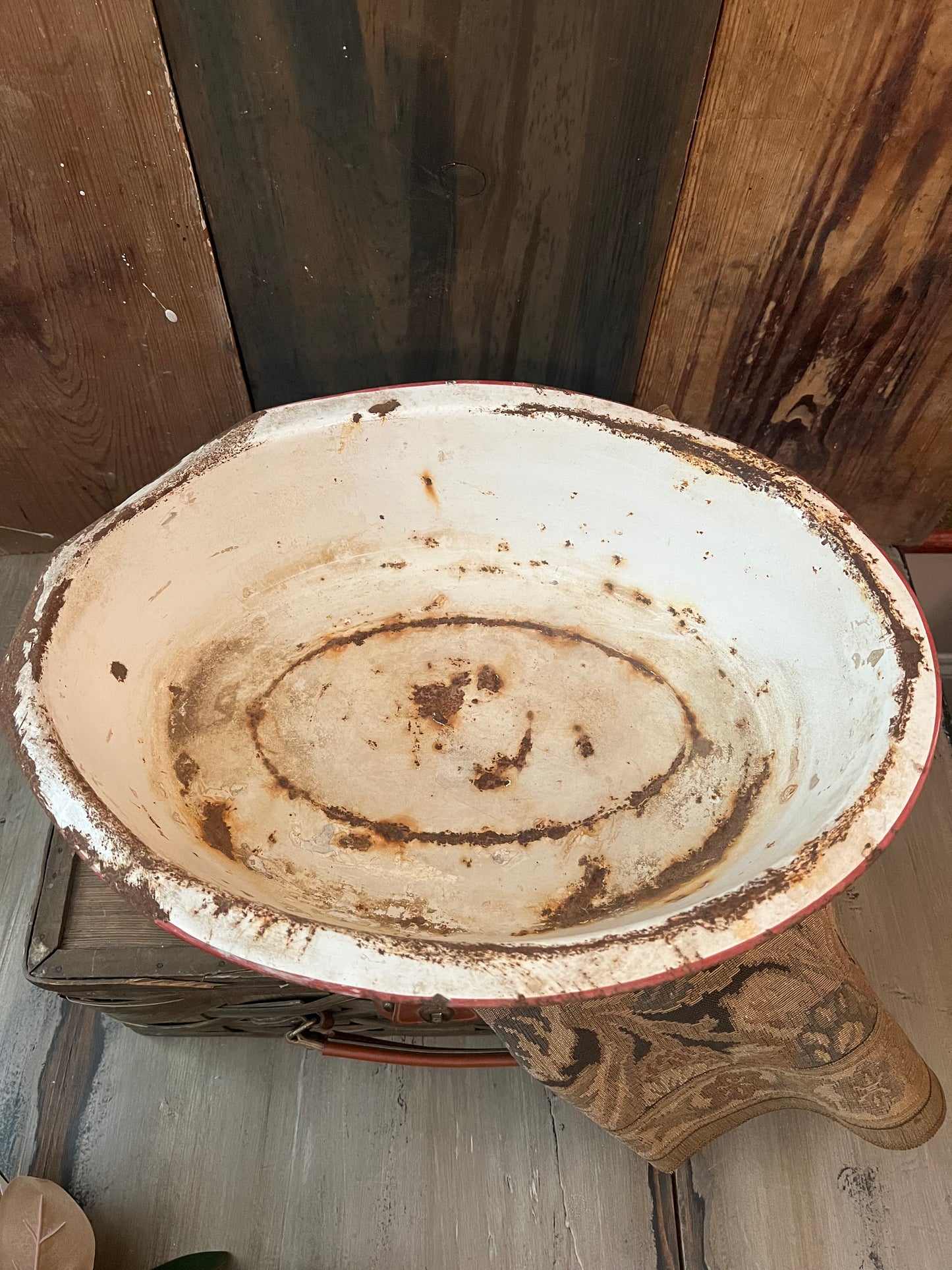 Vintage Enamelware Basin