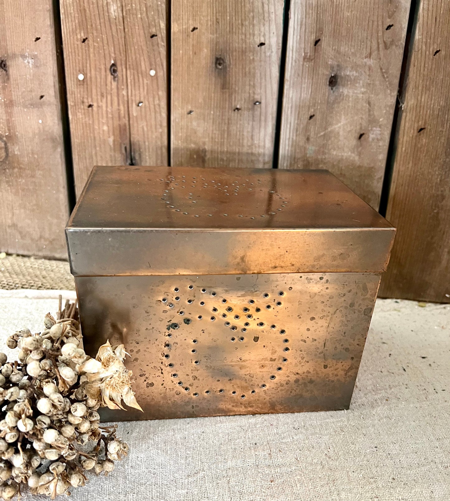 Copper Recipe Box