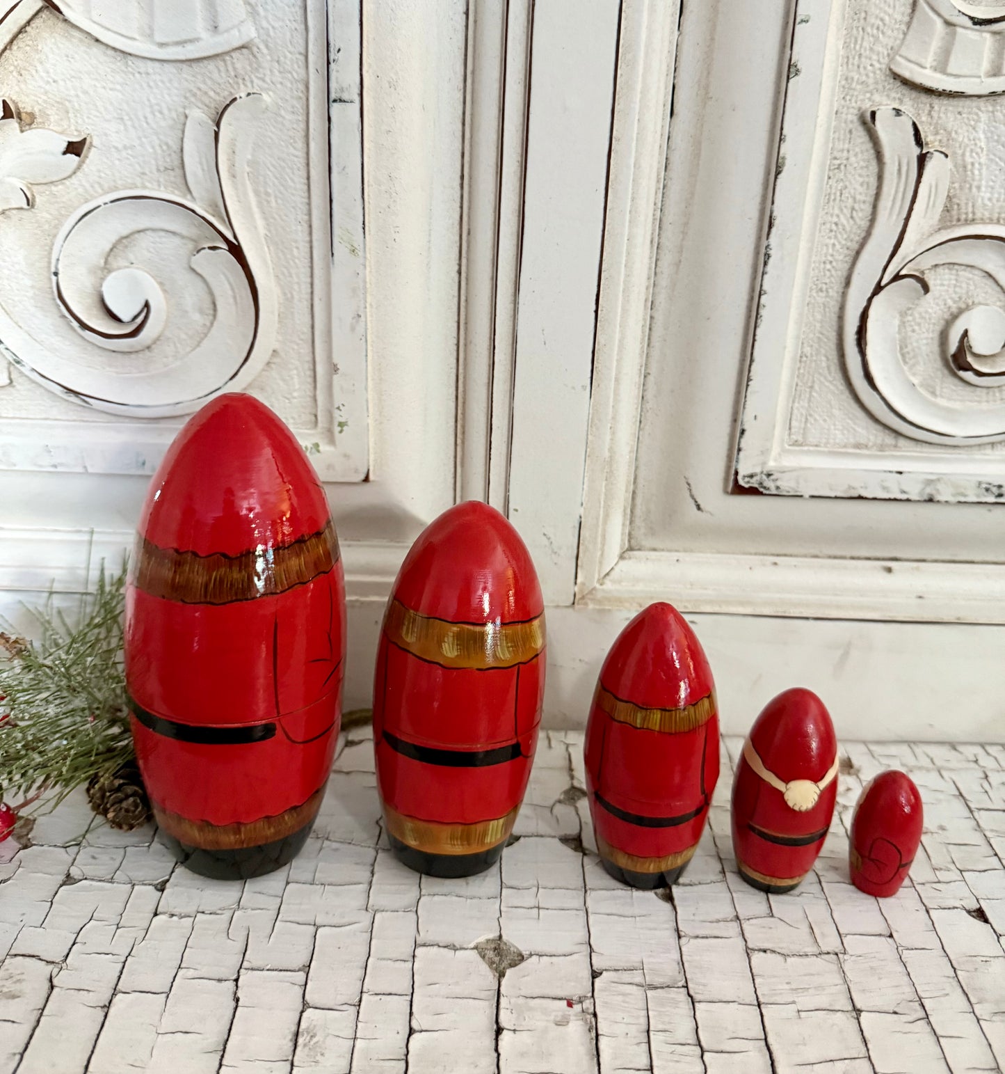 Vintage Santa Nesting Dolls