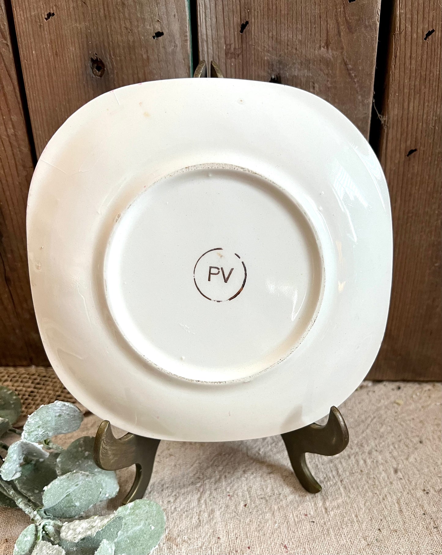 PV Parry Vieille Ceramic Pottery Dessert Plate