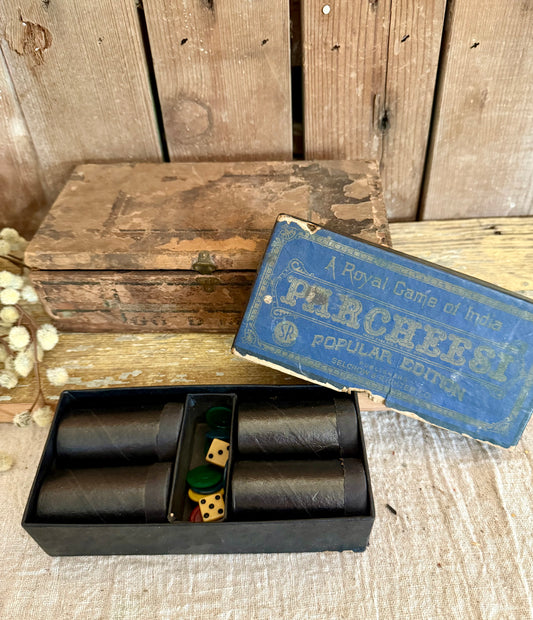 Antique Parcheesi Game, Original Box