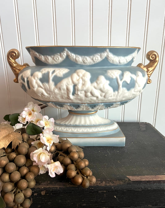 Italian Porcelain Footed Bowl