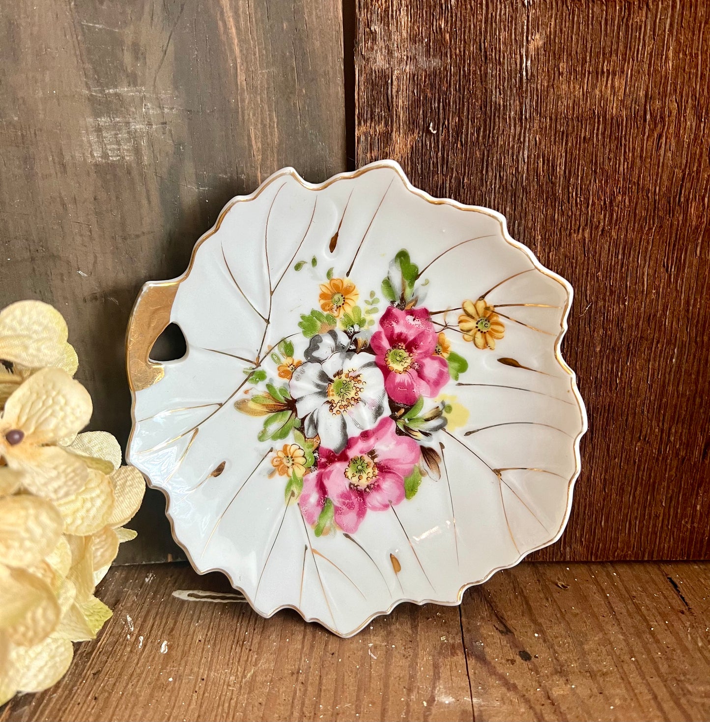 Nasco Floral Trinket Dish