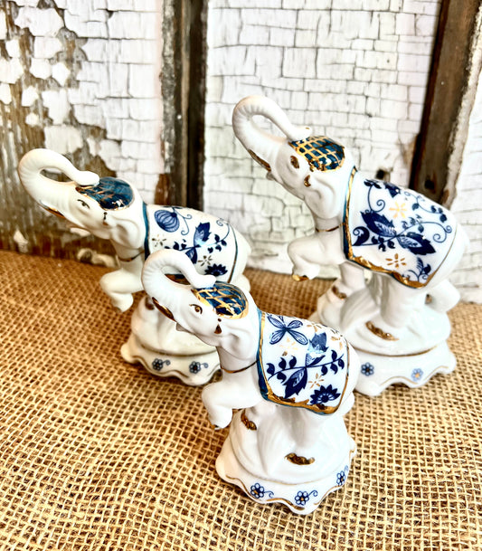 Porcelain Elephant Set