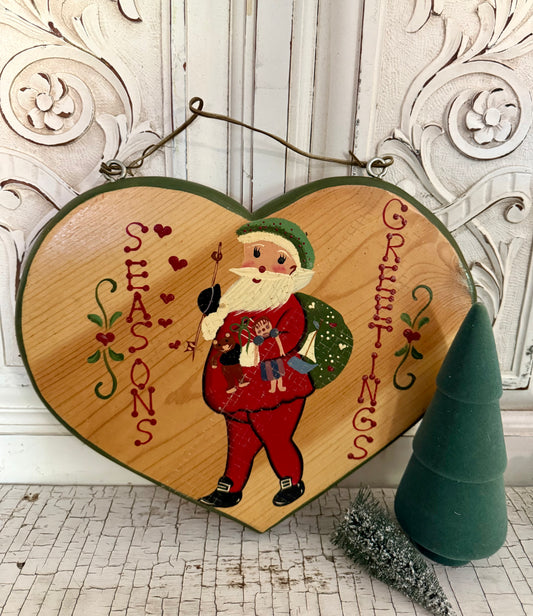 Vintage Hobbyist Seasons Greetings Wall Plaque