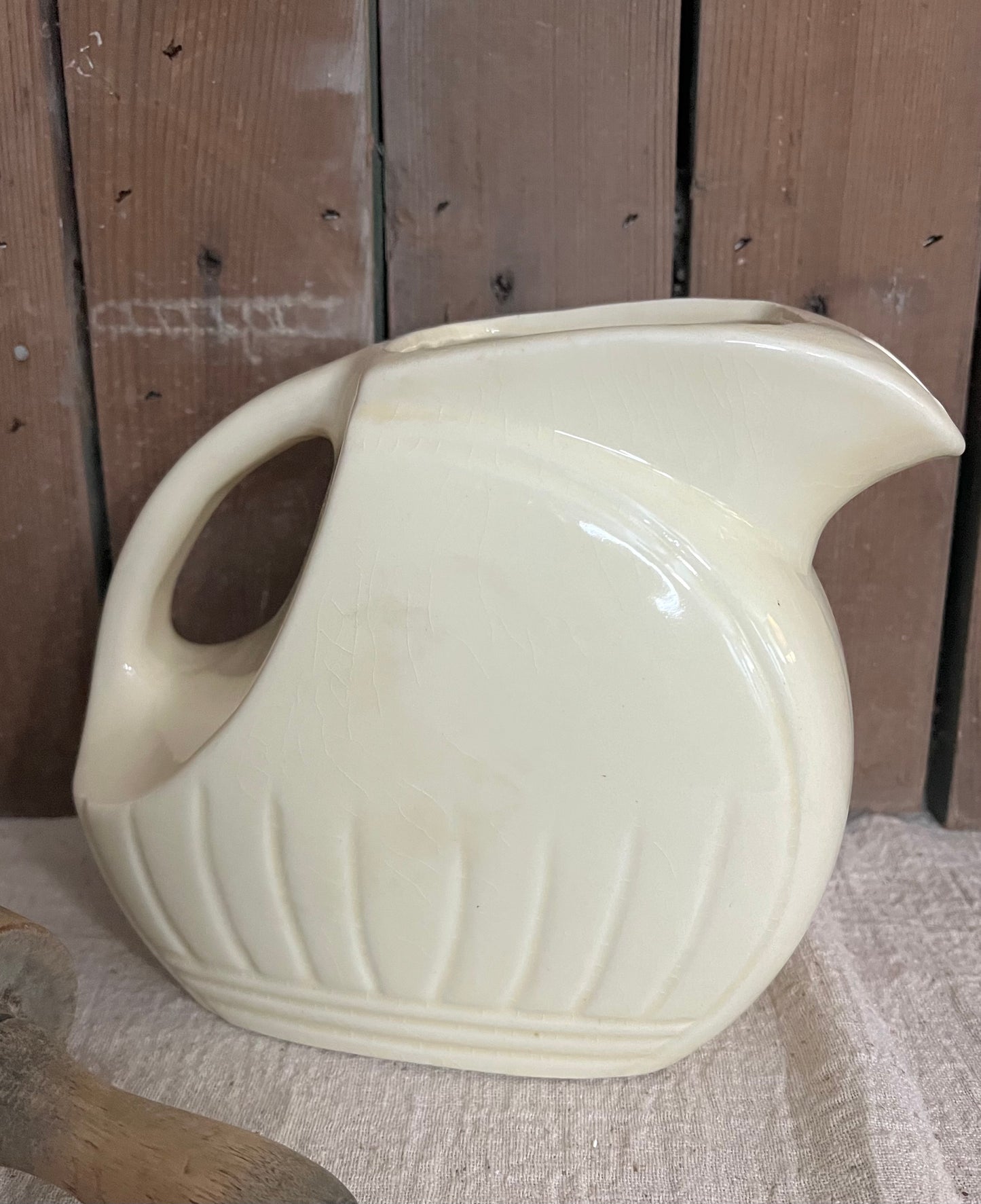 Roseville R.R.P. Co. Yellow Pottery Pitcher