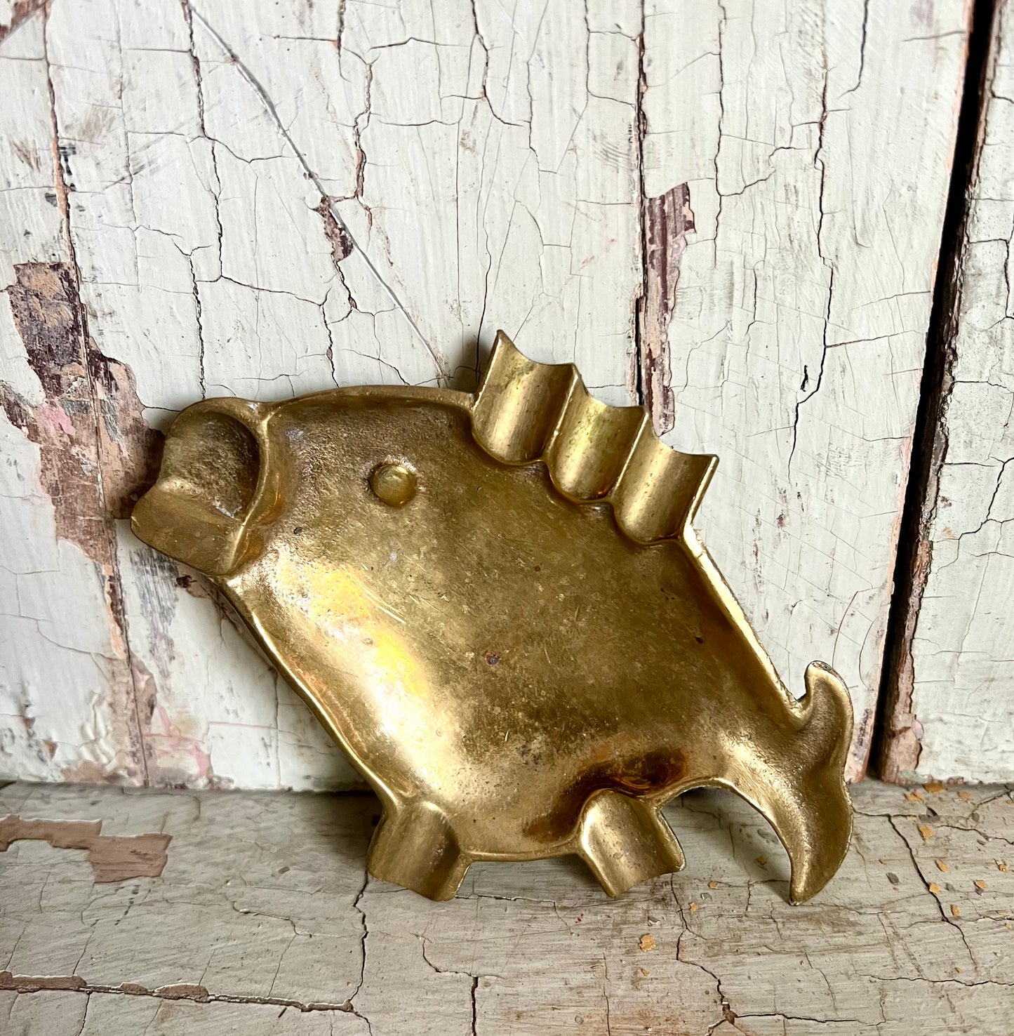 Brass Fish Ashtray