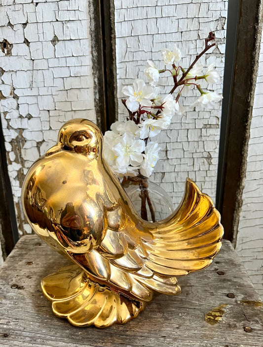 Gold Bird Figurine