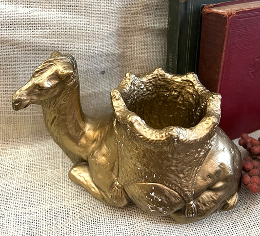 Gold Camel Planter