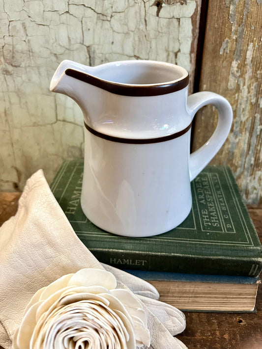 Noritake Brown Stripe Creamer