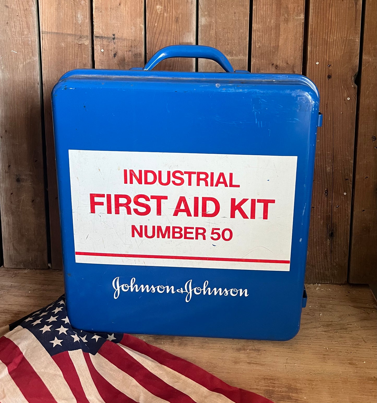 Vintage Johnson & Johnson Industrial First Aid Kit