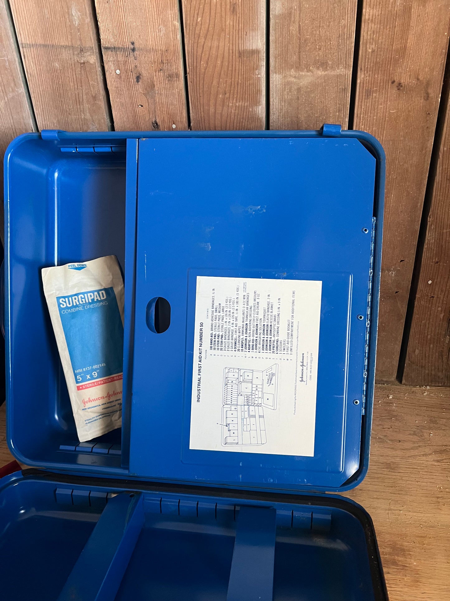 Vintage Johnson & Johnson Industrial First Aid Kit