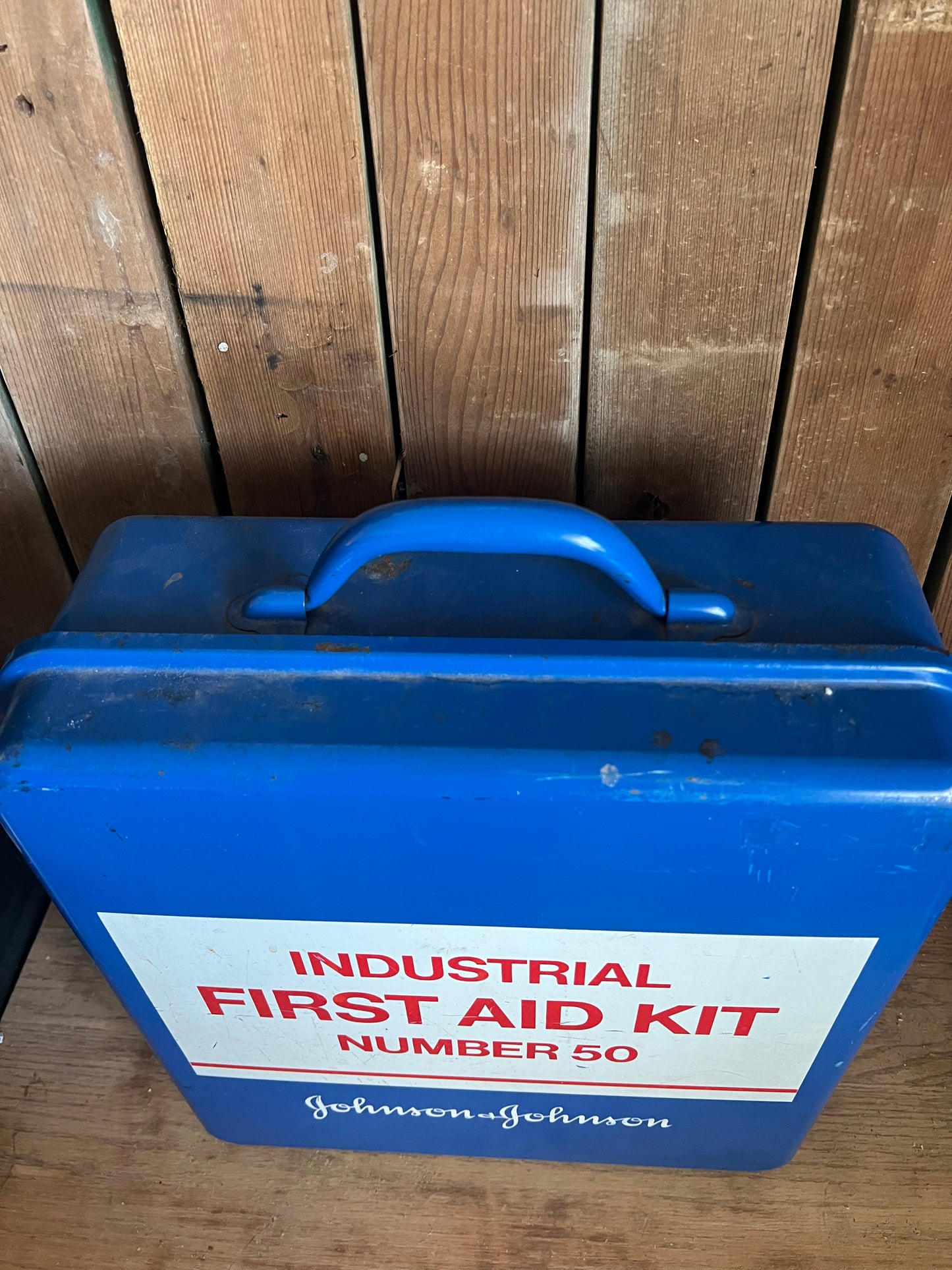 Vintage Johnson & Johnson Industrial First Aid Kit